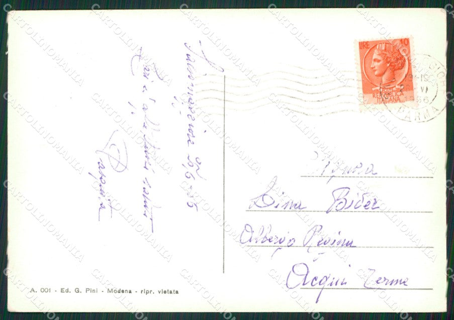 Parma Salsomaggiore Foto FG cartolina ZKM7408 – retro