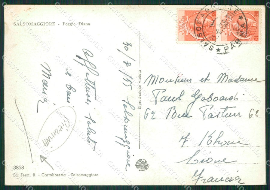 Parma Salsomaggiore PIEGHINA Foto FG cartolina ZKM7410 – retro