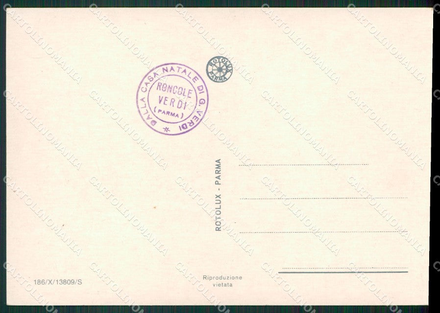 Parma Busseto Sant'Agata Roncole Verdi Foto FG cartolina ZKM7414 – retro