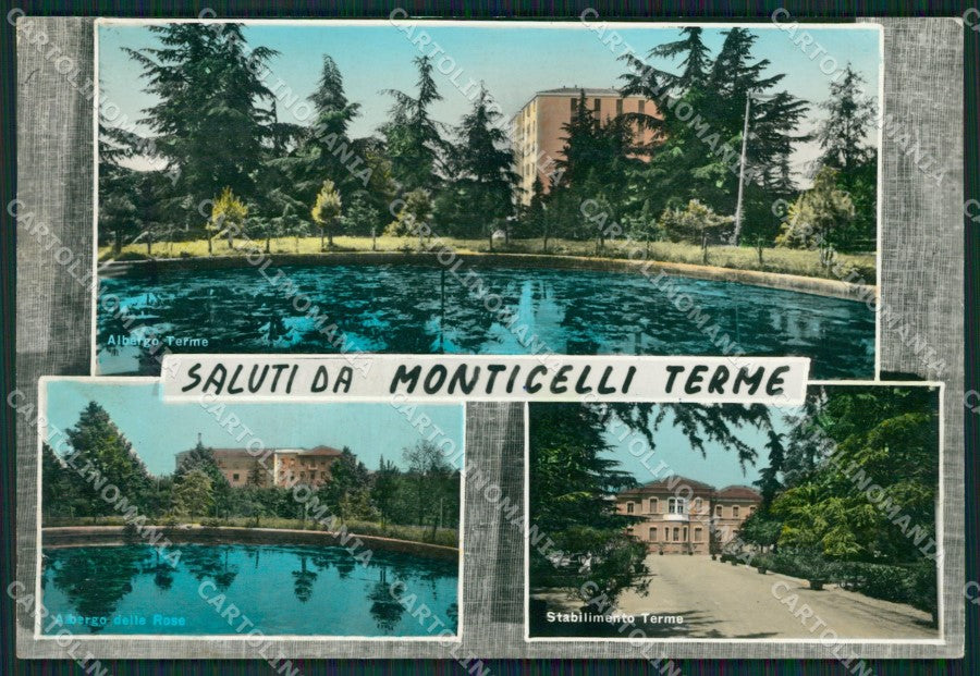 Parma Montechiarugolo Monticelli Terme Saluti da PIEGA Foto FG cartolina ZKM7417 – fronte