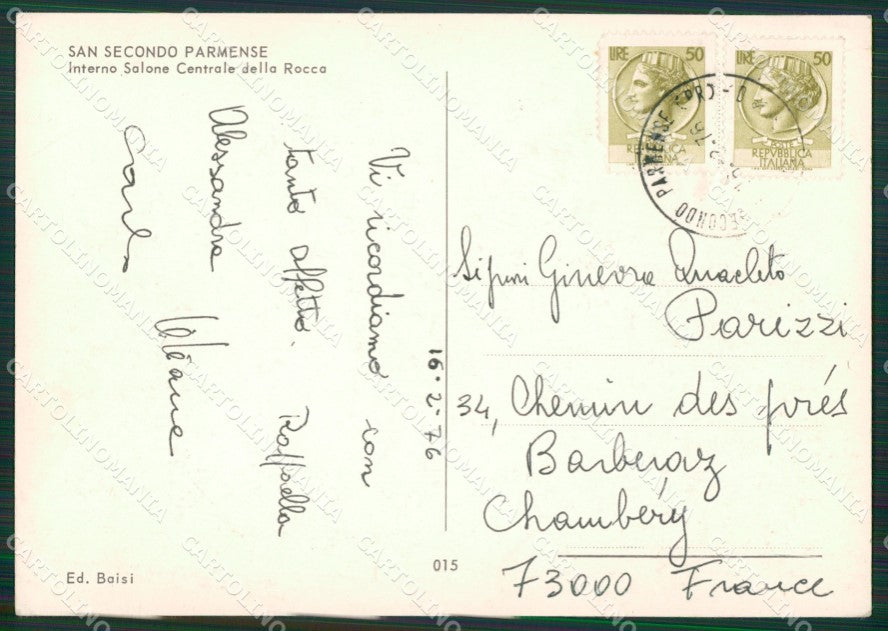 Parma San Secondo Parmense PIEGHINE Foto FG cartolina ZKM7431 – retro