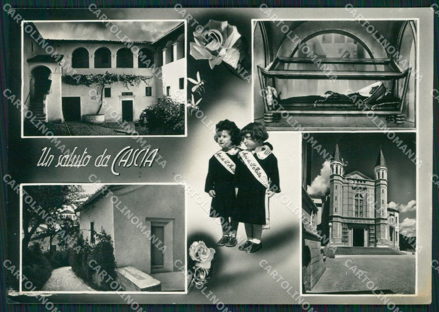 Perugia Cascia Saluti da MACCHIA Foto FG cartolina ZKM7442 – fronte