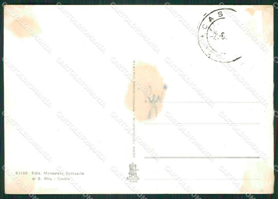 Perugia Cascia Saluti da MACCHIA Foto FG cartolina ZKM7442 – retro