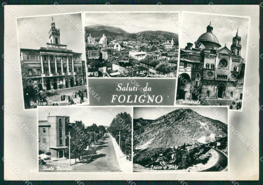 Perugia Foligno Saluti da Foto FG cartolina ZKM7454 – fronte