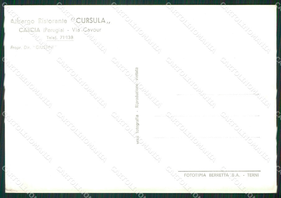 Perugia Cascia Foto FG cartolina ZKM7460 – retro
