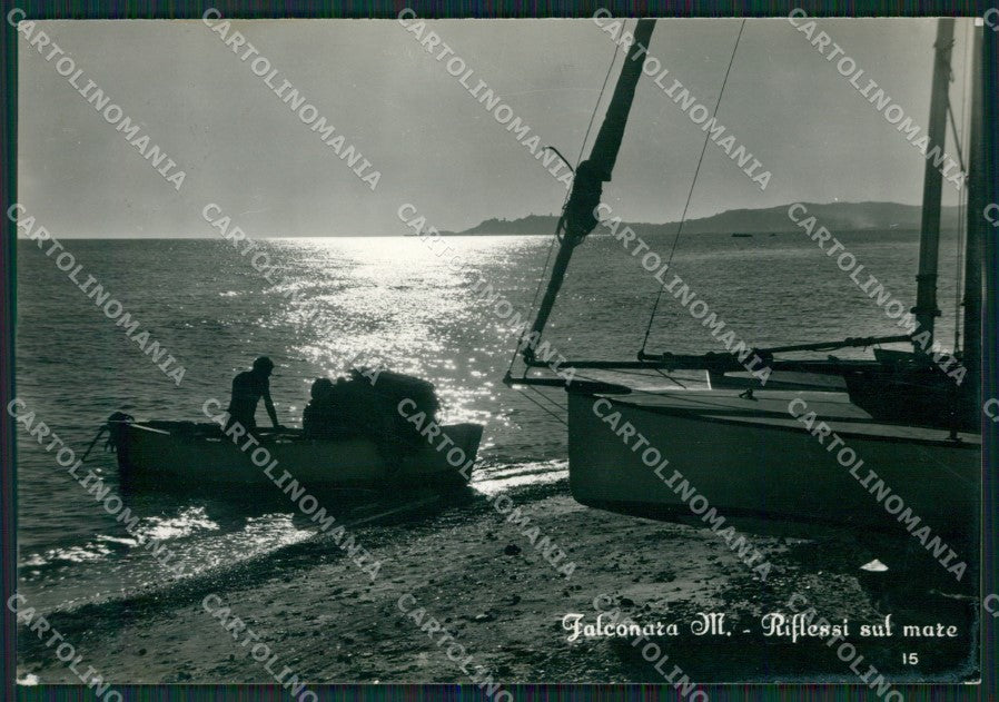 Ancona Falconara Marittima Barca Foto FG cartolina ZKM7467 – fronte