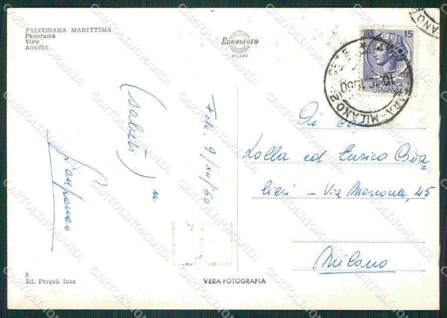 Ancona Falconara Marittima Foto FG cartolina ZKM7478 – retro