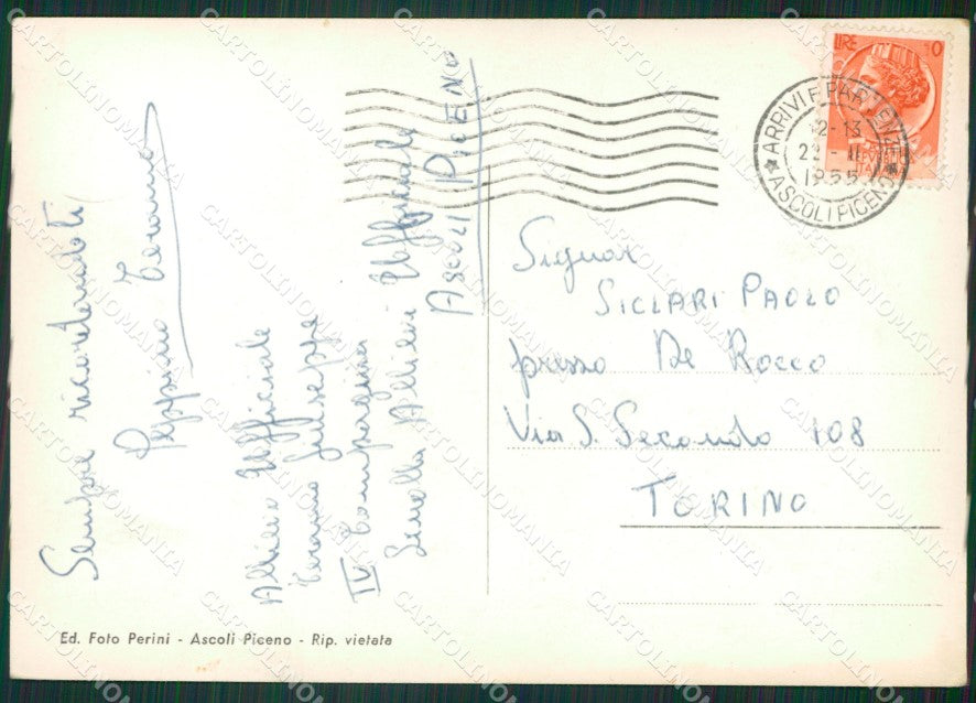 Ascoli Piceno Città Militari Foto FG cartolina ZKM7484 – retro