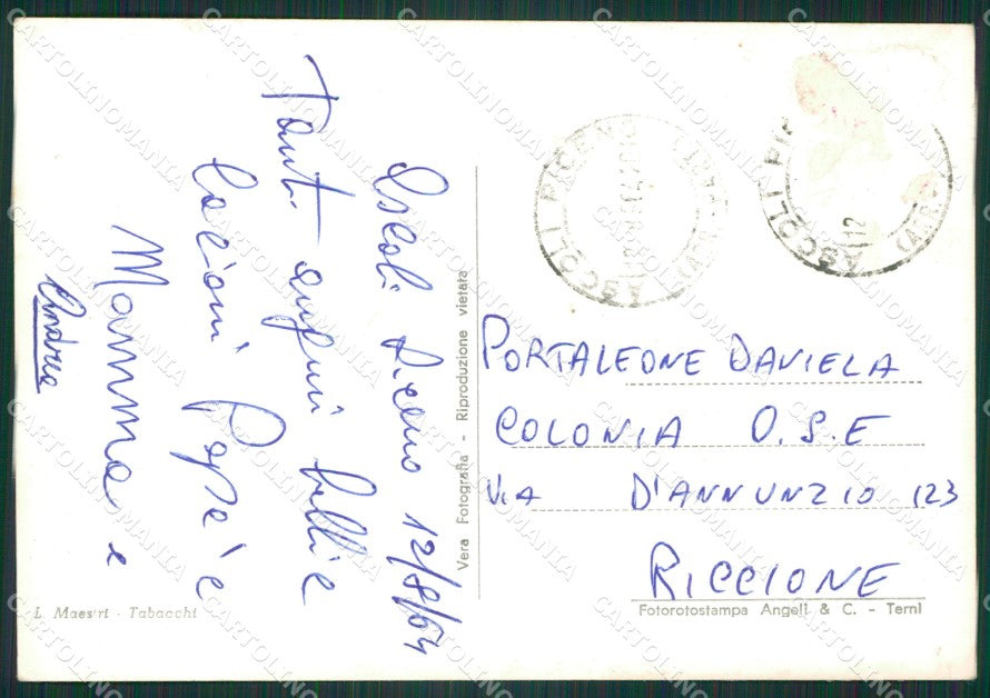 Ascoli Piceno Città ABRASA Foto FG cartolina ZKM7485 – retro