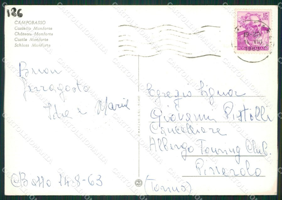 Campobasso Città Foto FG cartolina ZKM7524 – retro