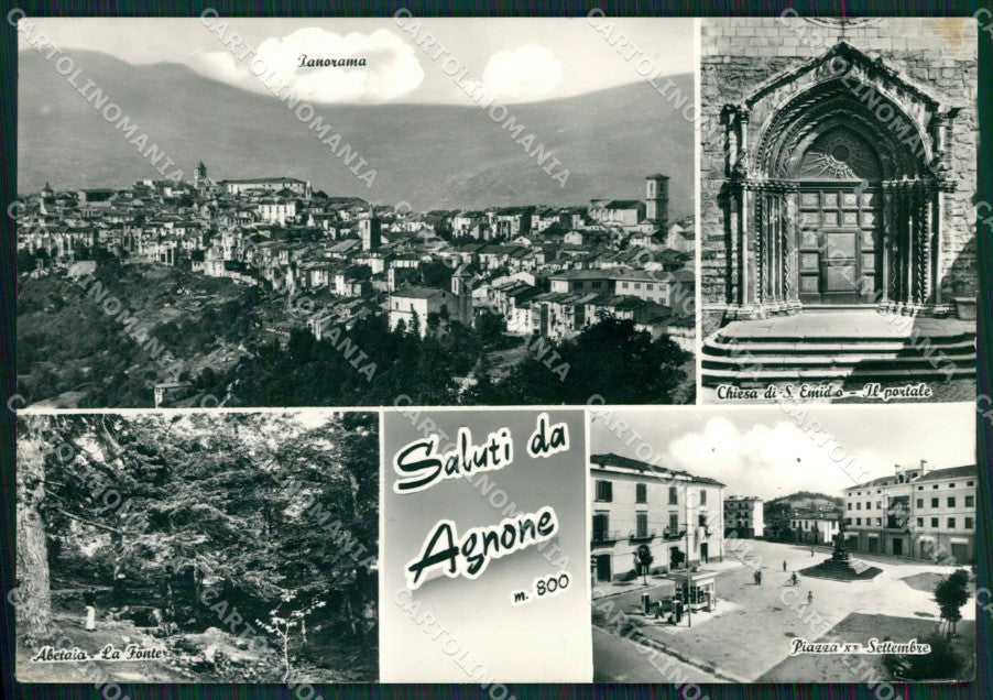 Isernia Agnone Saluti da Foto FG cartolina ZKM7534 – fronte