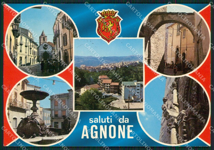 Isernia Agnone Saluti da Foto FG cartolina ZKM7535 – fronte