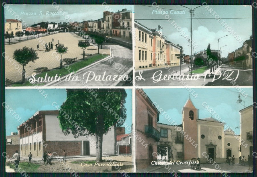 Potenza Palazzo San Gervasio Saluti da ABRASA Foto FG cartolina ZKM7544 – fronte