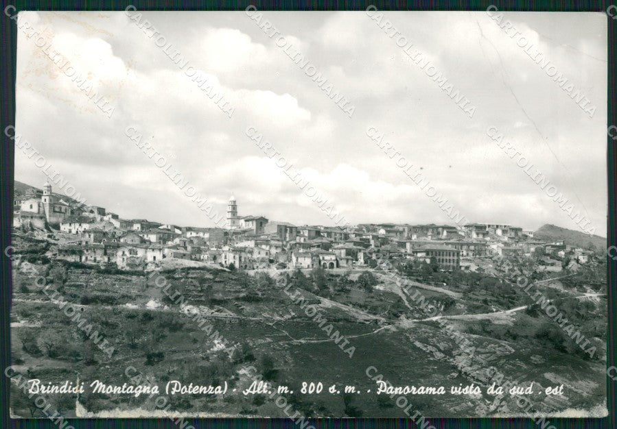 Potenza Brindisi Montagna PIEGHE Foto FG cartolina ZKM7548 – fronte