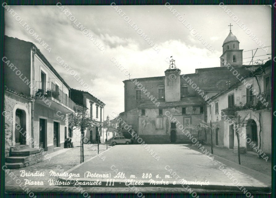 Potenza Brindisi Montagna PIEGA Foto FG cartolina ZKM7551 – fronte