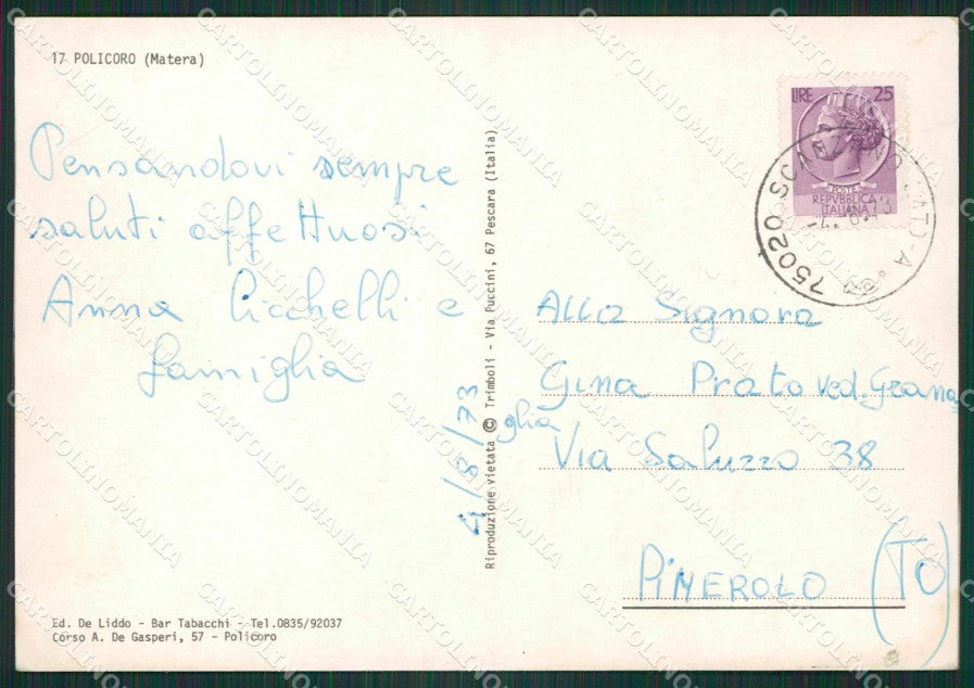 Matera Policoro Foto FG cartolina ZKM7552 – retro