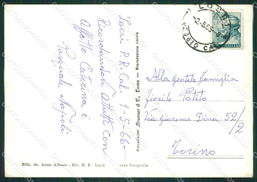 Reggio Calabria Locri Foto FG cartolina ZKM7560 – retro