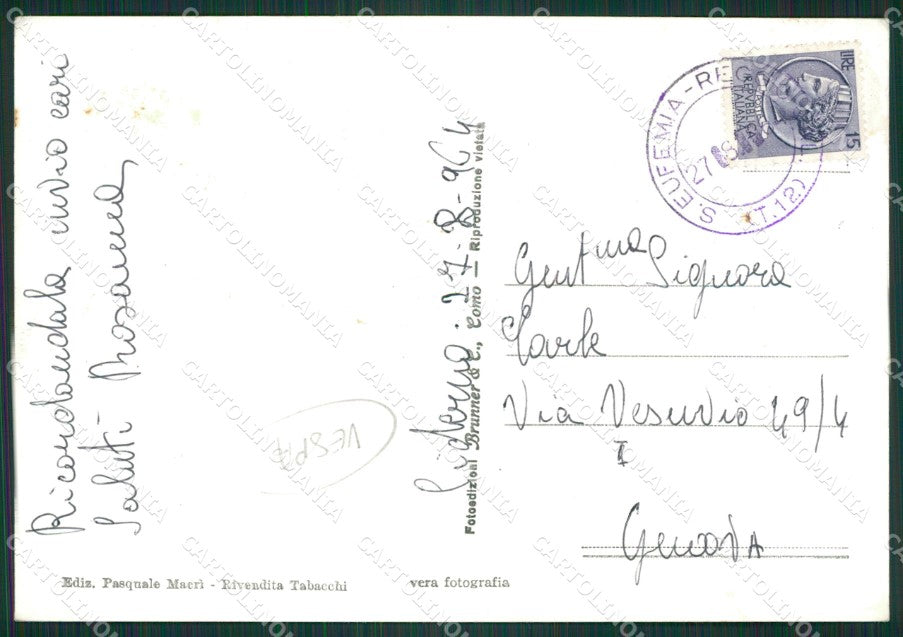 Reggio Calabria Siderno Vespa Foto FG cartolina ZKM7561 – retro