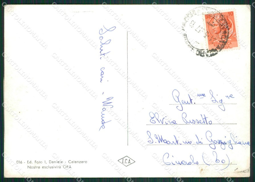 Catanzaro Città Poste Foto FG cartolina ZKM7573 – retro