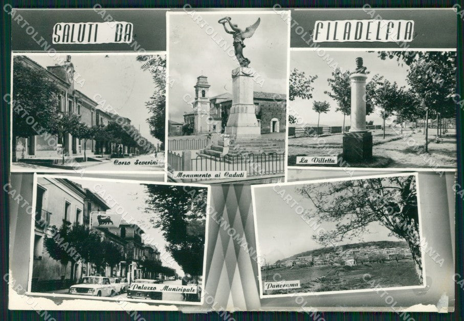 Vibo Valentia Filadelfia Saluti da ABRASA Foto FG cartolina ZKM7577 – fronte
