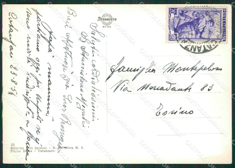 Catanzaro Città Foto FG cartolina ZKM7581 – retro
