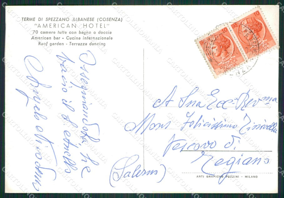 Cosenza Spezzano Albanese Terme di Foto FG cartolina ZKM7590 – retro