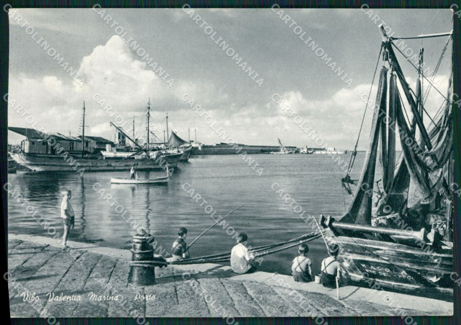 Vibo Valentia Marina di Barche Foto FG cartolina ZKM7596 – fronte