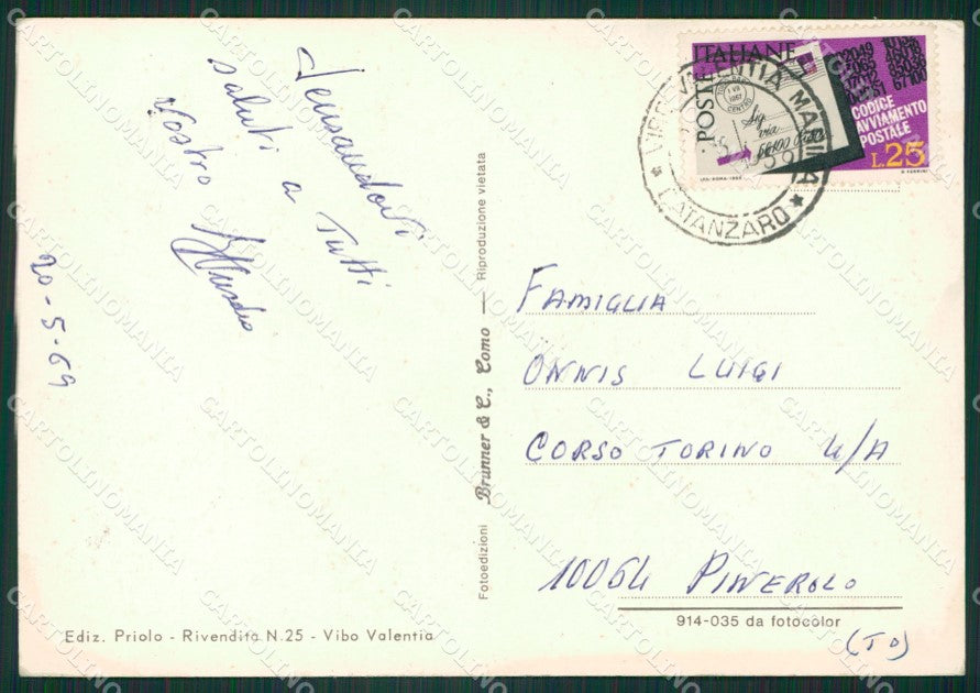 Vibo Valentia Città Foto FG cartolina ZKM7605 – retro