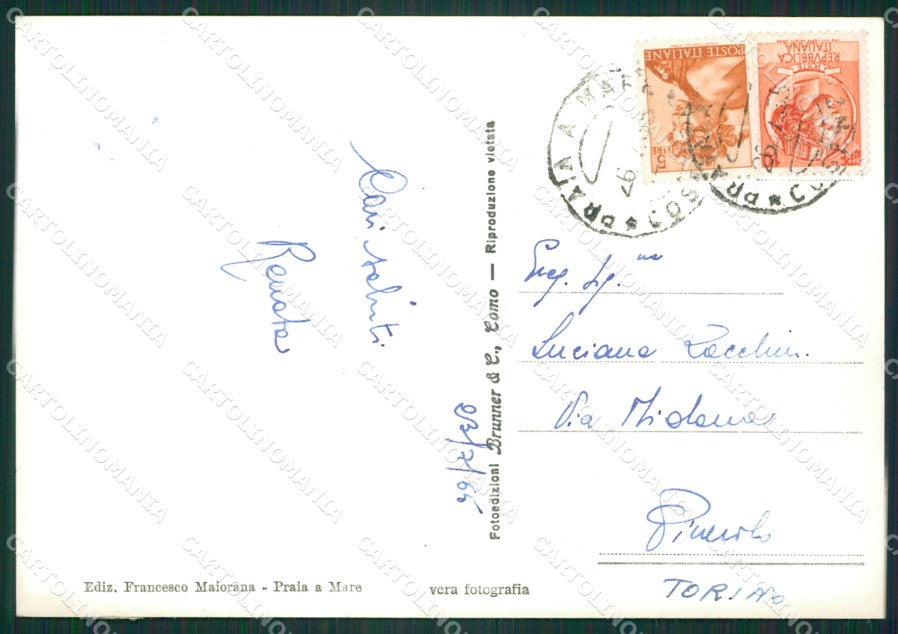 Cosenza Praia a Mare Foto FG cartolina ZKM7606 – retro