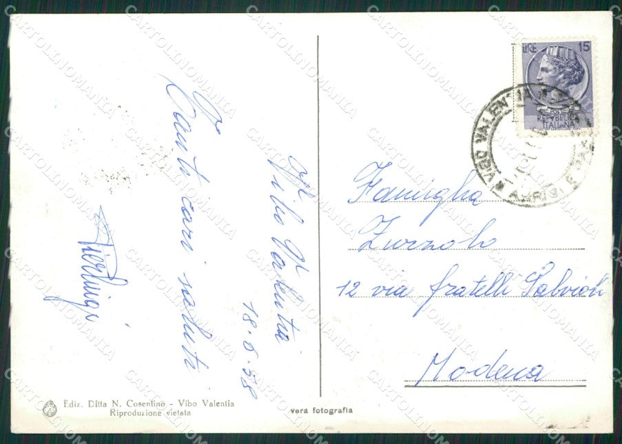 Vibo Valentia Città Auto Foto FG cartolina ZKM7611 – retro