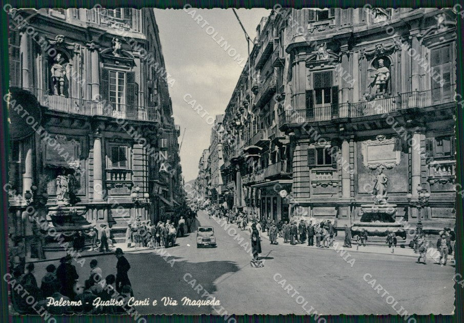 Palermo Città ABRASA PIEGA Foto FG cartolina ZKM7616 – fronte