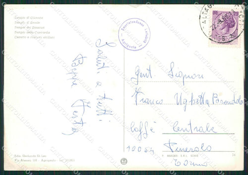 Agrigento Città Saluti da Foto FG cartolina ZKM7633 – retro