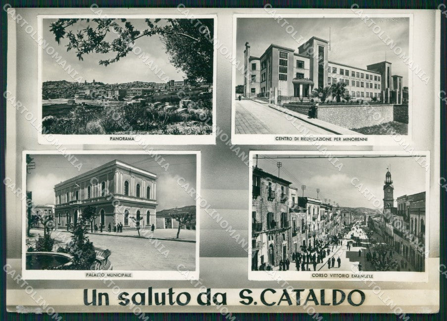 Caltanissetta San Cataldo Saluti da Foto FG cartolina ZKM7646 – fronte