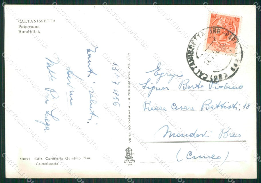 Caltanissetta Città Foto FG cartolina ZKM7649 – retro