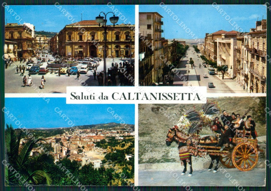 Caltanissetta Città Saluti da MACCHIA Foto FG cartolina ZKM7651 – fronte