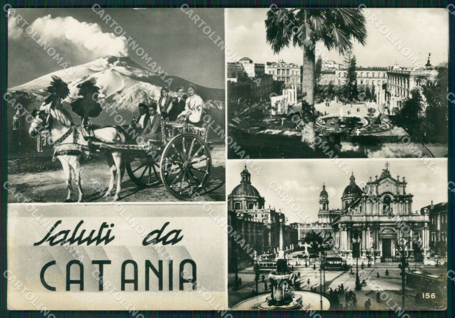 Catania Città Saluti da Foto FG cartolina ZKM7655 – fronte