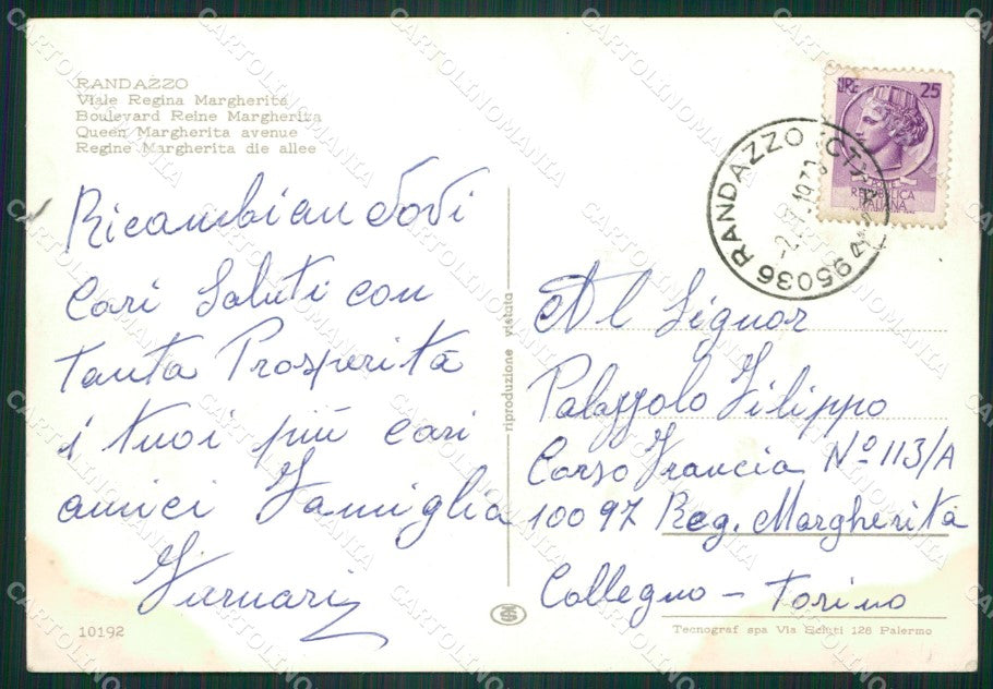 Catania Randazzo Foto FG cartolina ZKM7681 – retro