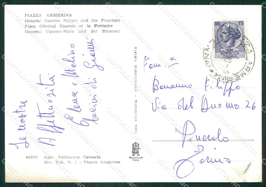 Enna Piazza Armerina Foto FG cartolina ZKM7697 – retro