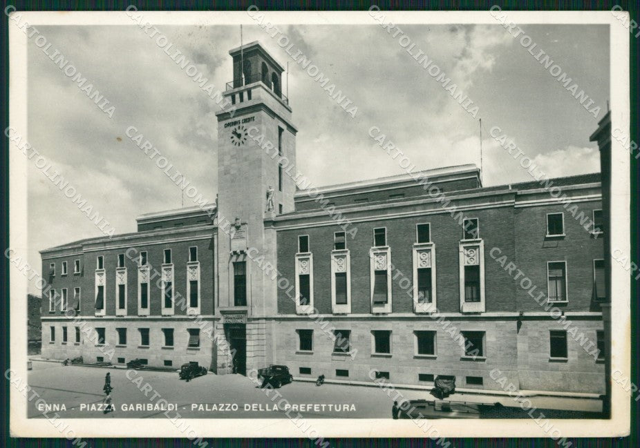 Enna Città Prefettura PIEGHINA Foto FG cartolina ZKM7700 – fronte