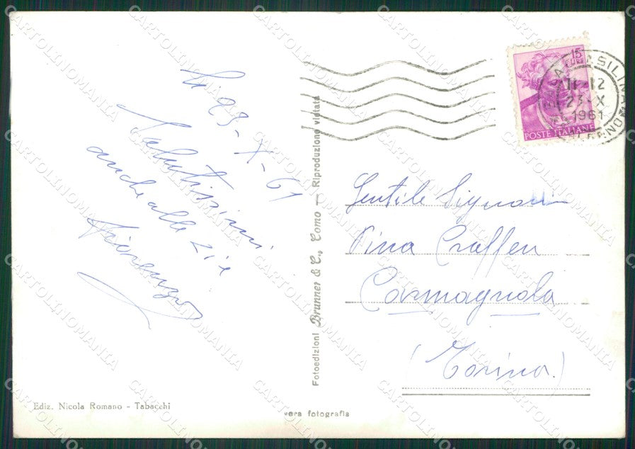 Salerno Sala Consilina Foto FG cartolina ZKM7710 – retro
