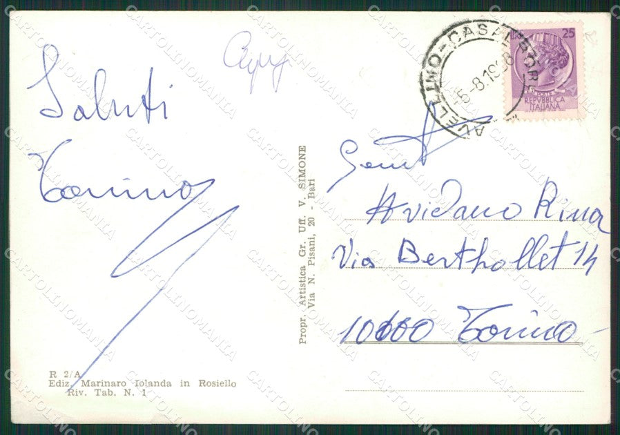 Avellino Casalbore PIEGHINE ABRASA Foto FG cartolina ZKM7718 – retro