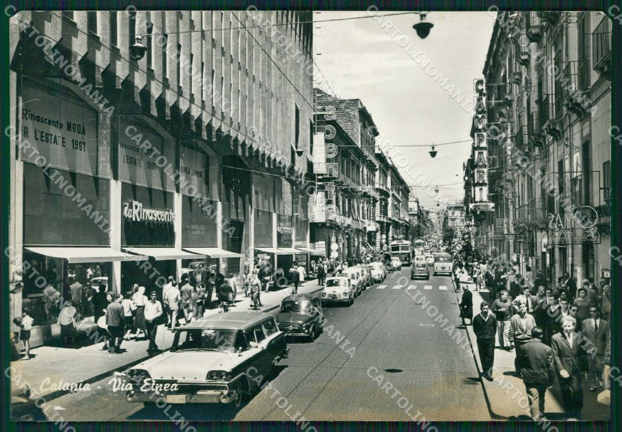 Catania Città Auto MACCHIA Foto FG cartolina ZKM7720 – fronte