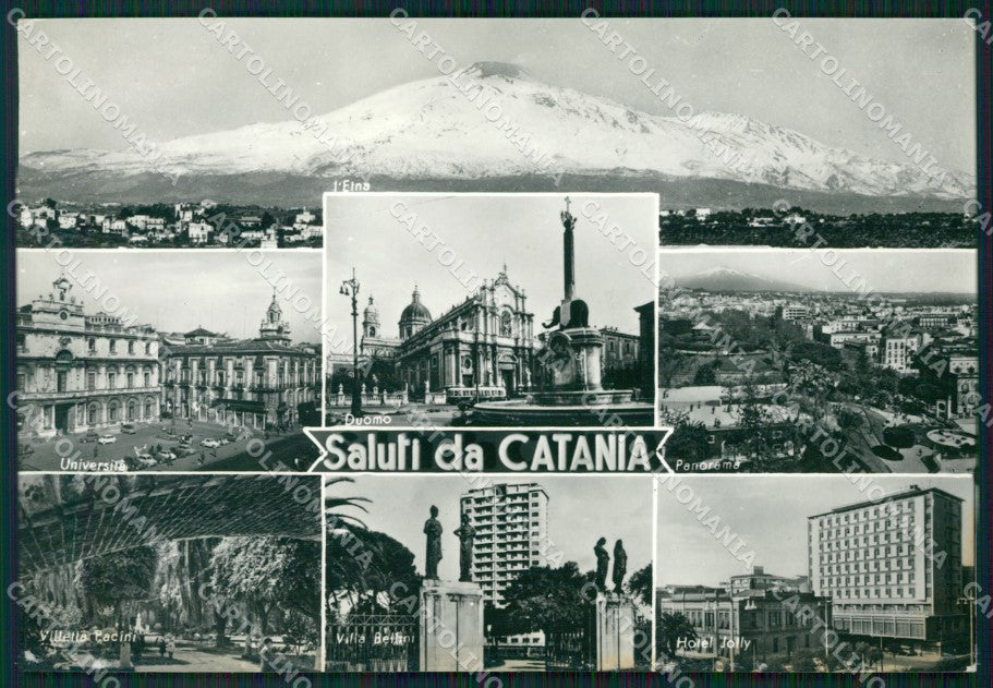 Catania Città Saluti da Foto FG cartolina ZKM7721 – fronte