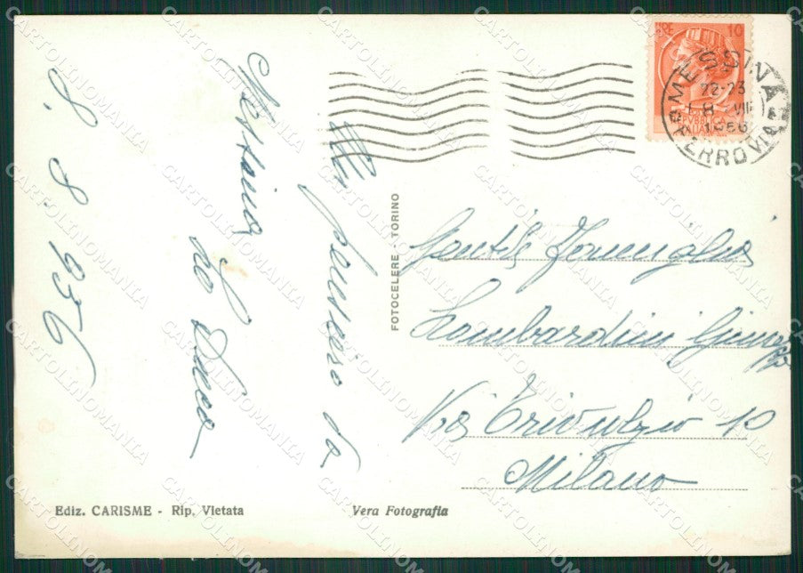Messina Città ABRASA Foto FG cartolina ZKM7722 – retro