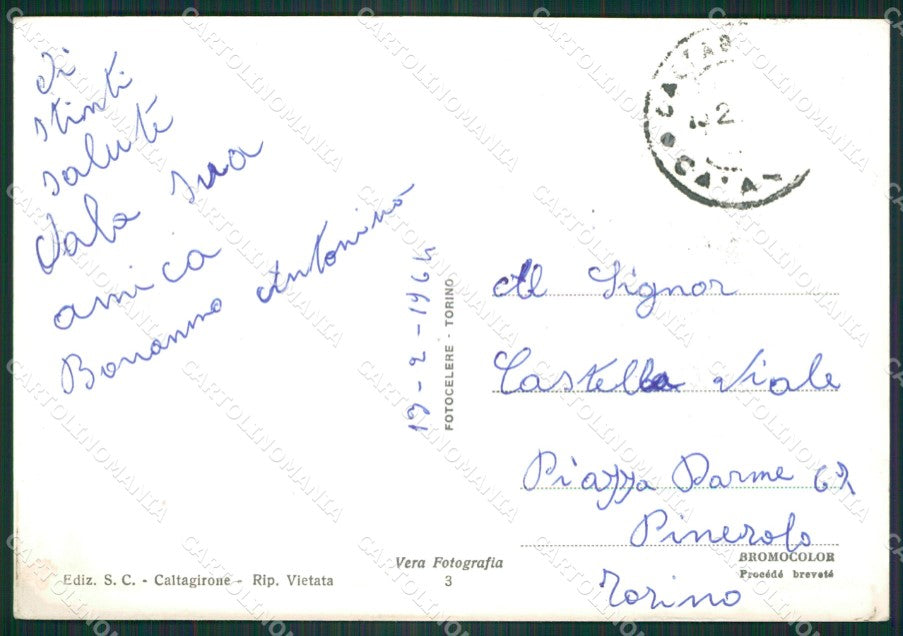 Catania Caltagirone MACCHIA Foto FG cartolina ZKM7725 – retro