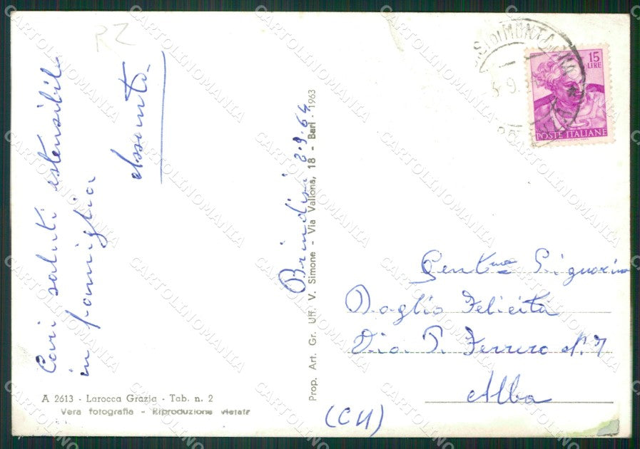 Potenza Brindisi Montagna Foto FG cartolina ZKM7731 – retro