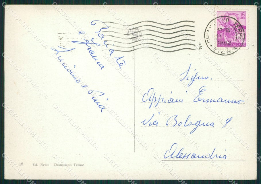 Siena Chianciano Terme FG cartolina ZKM7738 – retro