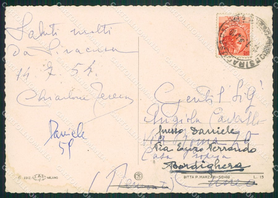 Siracusa Città FG cartolina ZKM7751 – retro