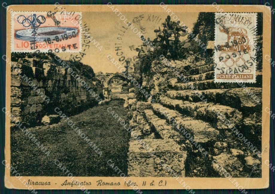 Siracusa Città Anfiteatro Romano MACCHIA FG cartolina ZKM7759 – fronte