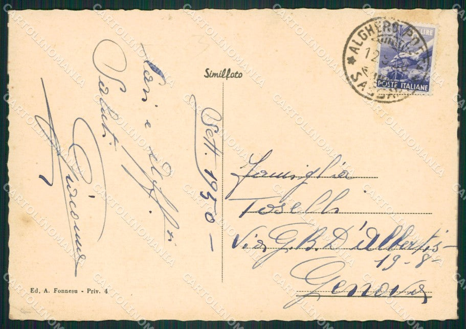 Sassari Alghero Saluti da FG cartolina ZKM7772 – retro